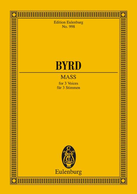 Byrd: Mass in F major (Study Score) published by Eulenburg